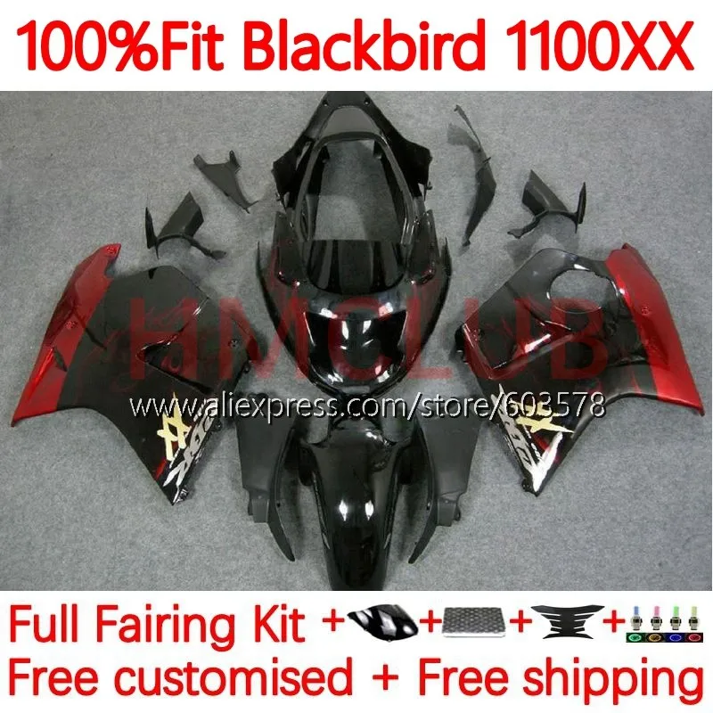 

Blackbird For HONDA CBR1100XX red flames CBR1100 CBR 1100 XX 1996 1997 1998 1999 2000 2001 02 03 04 05 06 07 Fairing 108No.20