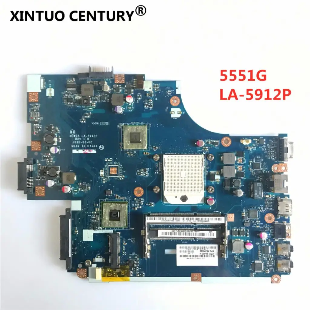 NEW75 LA-5912P   motherboard For Acer aspire 5551 5551G 5552 5552G E640 Mainboard MBNA102001 MB.NA102.001 DDR3 100% tested
