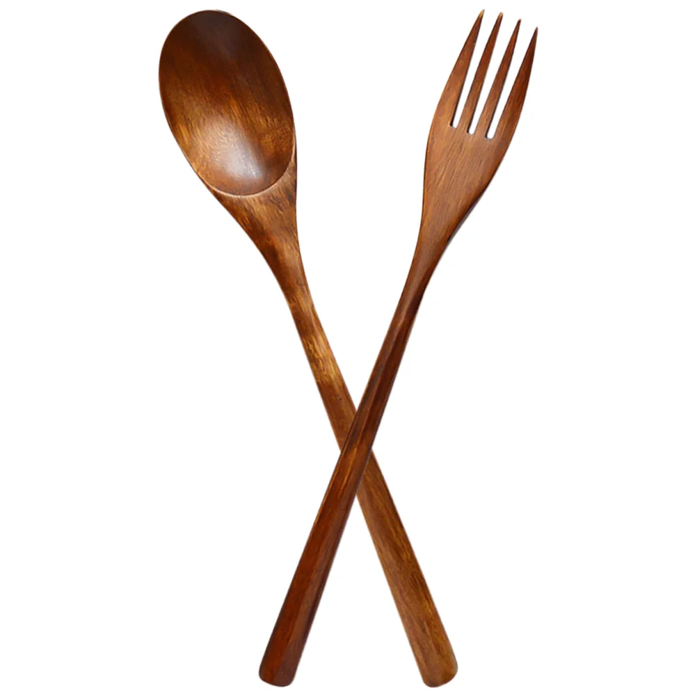 

Wooden Fork Forkseating Spoons Spoon Multi Salad Reusable Appetizer Function Delicate Dessert Cutleryutensils Cake