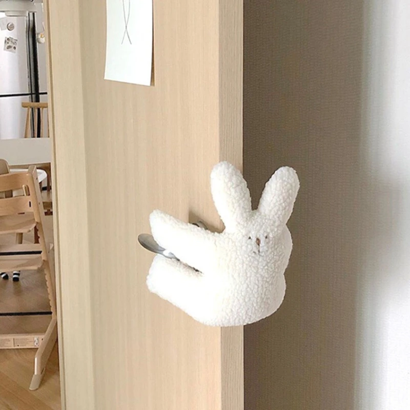

Cartoon Door Handle Cover Anti-pinching Hand Door Stopper Baby Safety Protection Cute Animal Safety Door Hanging Pendant Doll