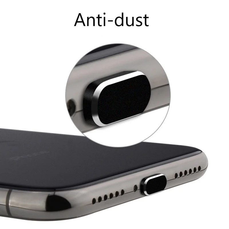 4PCS Aluminum Alloy Anti Dust Plug for IPhone 13 12 Mini 11 Pro Max XS 8 Plus IPad AirPods Apple Series Lightning Port Cover images - 6