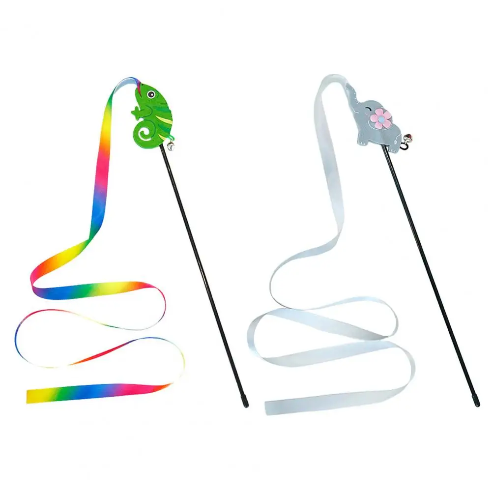 Интерактивная игрушка-дразнилка для кошек с дизайном слона-хамелеона снимает