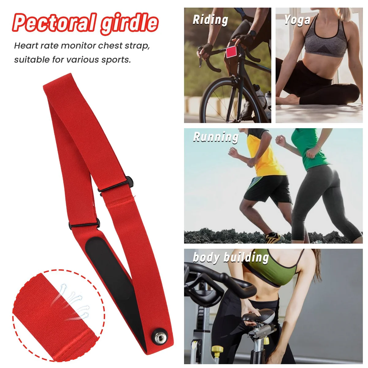 Монитор сердечного ритма нагрудный ремень Сменный для Myzone