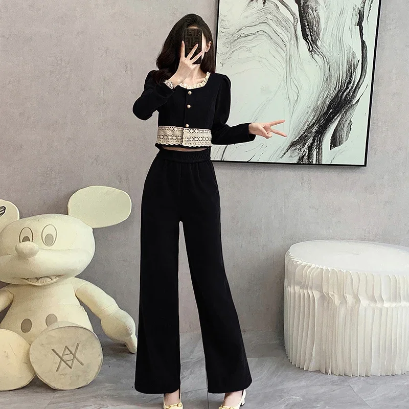 Новые весенне-осенние женские элегантные брючные костюмы высокого качества