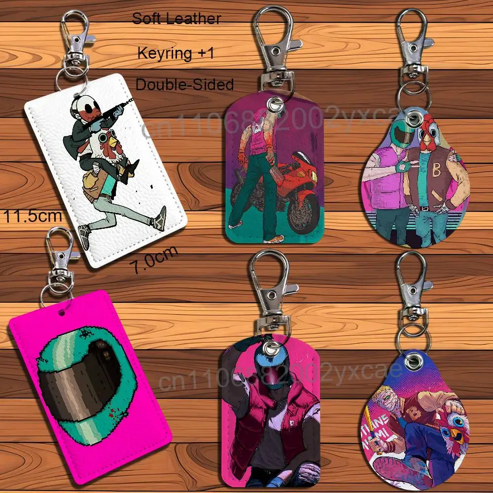 Фото Эксклюзивный кожаный картхолдер Fan-exclusive Alex Jacket Hotline Miami с дизайном по мотивам мультфильмов и игр, для хранения пропусков, ID-карт и проездных на метро №1