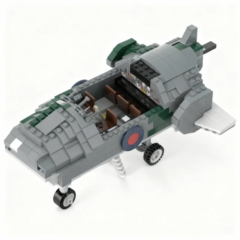 4386 деталей MOC Creator: Модель бомбардировщика Avro Vulcan, конструктор, творческий набор для самостоятельной сборки, развивающая игрушка, рождественский подарок, кирпичики (art.: 3920d7ea058bb) - 3920d7ea058bb