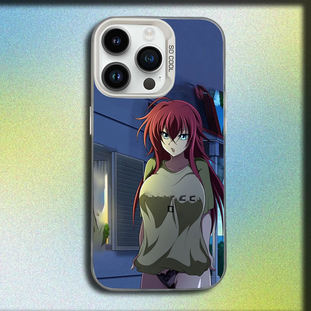 Чехол для телефона R-Rias Gremory High School DxD для iPhone 16,15,14,13,12,11, Mini, Pro, SE, MAX, белый матовый противоударный чехол (art.: 3920cea41920f) - 3920cea41920f