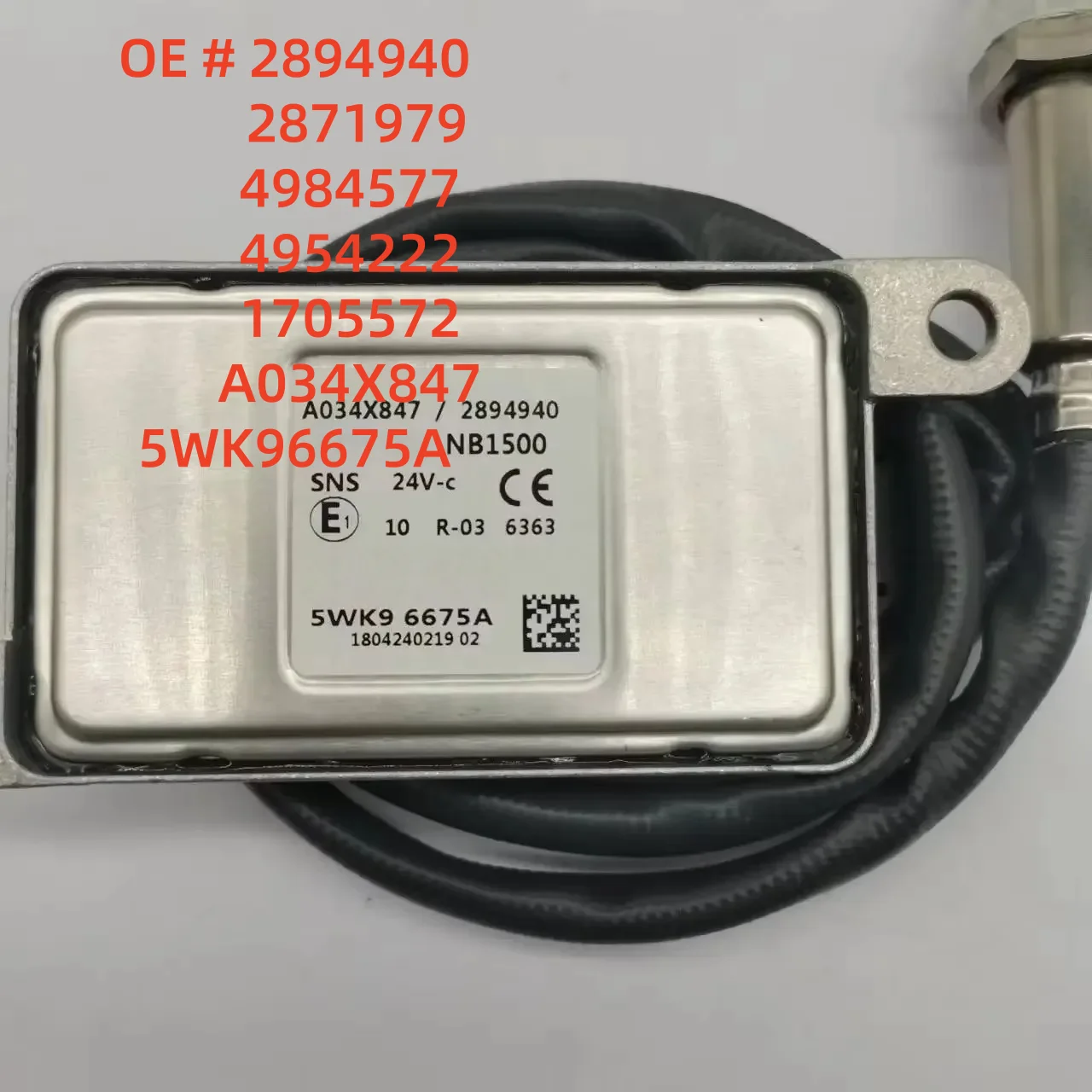 Фото Высококачественный новый датчик NOx 2894940 2871979 4984577 4954222 1705572 A034X847 5WK96675A для грузовиков Cummins №1