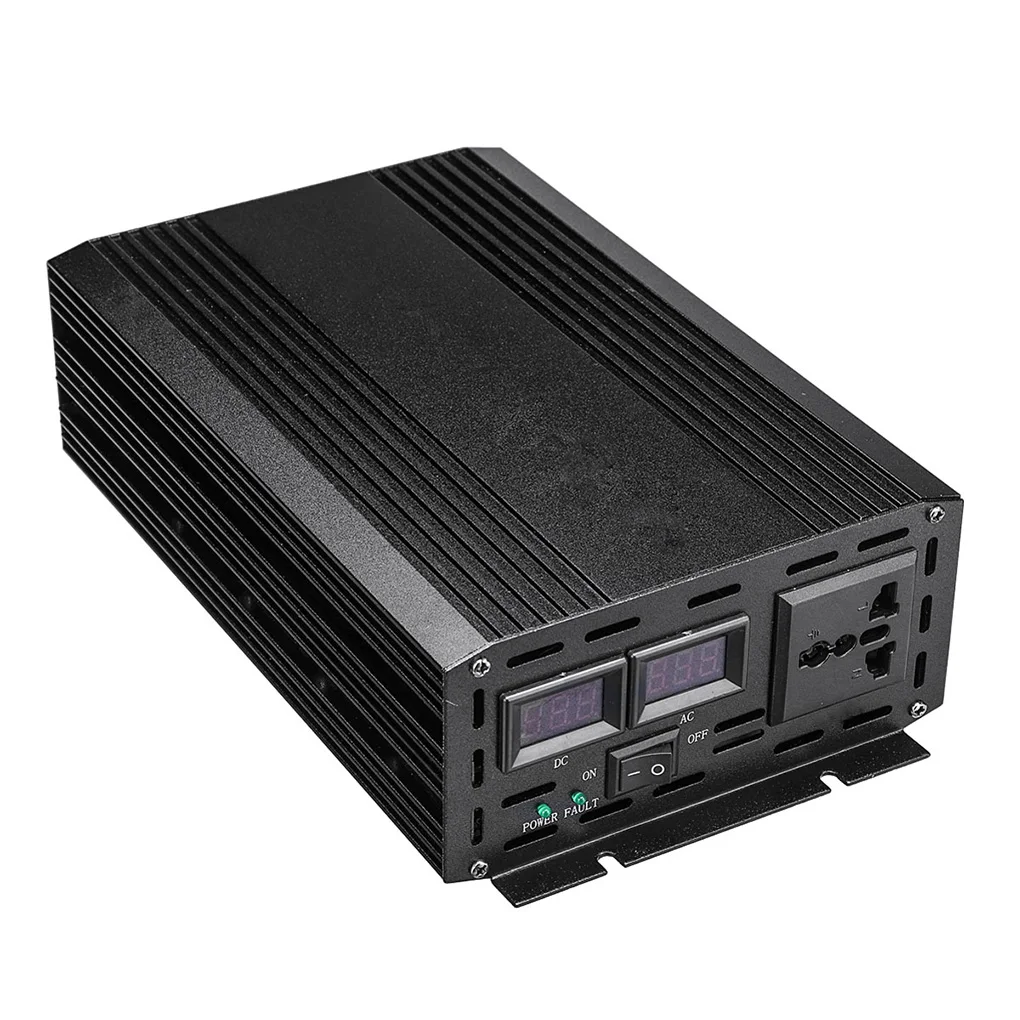 

Car 3000W 60Hz Pure Sine Wave Power Inverter DC 12V to 110V Converter Auto Voltage Transformer