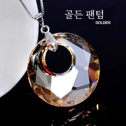  Одежда Павильон серебро 925 пробы + австрийский круглый кулон с кристаллами