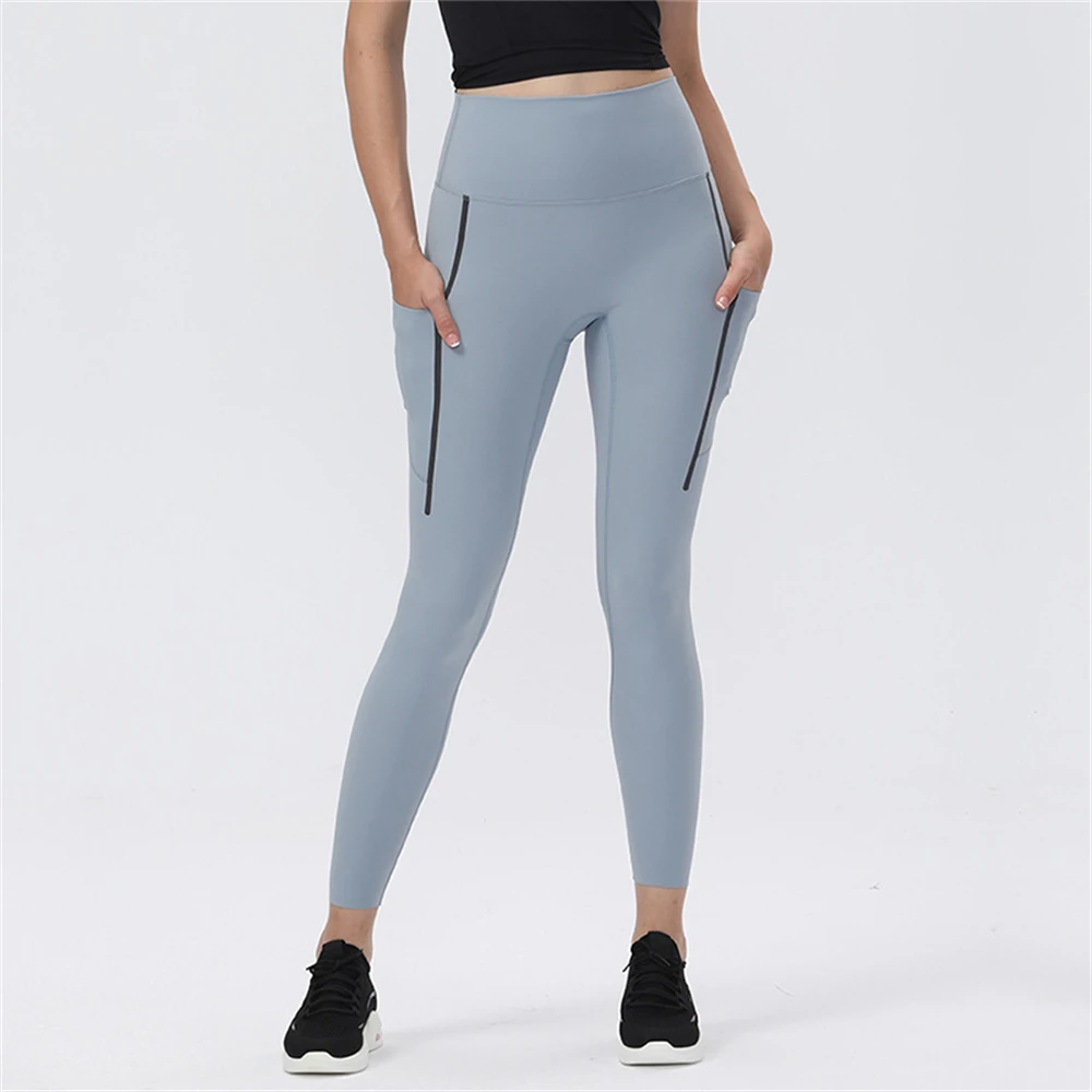 New Women Seamless Yoga Leggings Quick Dry Breathable Sports Pants High Waist Hip Lifting Gym Running Fitness Leggings