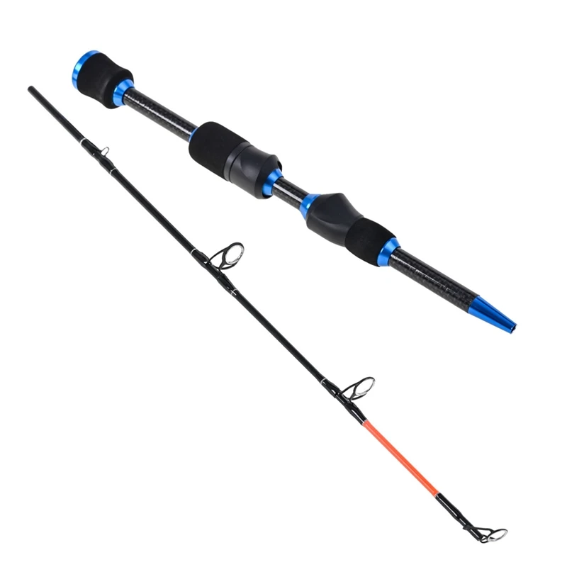 

Solid Ice Fishing Rod Blue 2 Carbon Ultralight Solid Hard Adjustable Raft Outdoor Fishing Ice Carving Rod