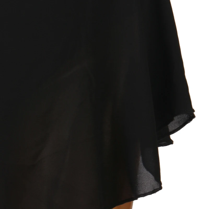 Черное платье для фигурного катания с кристаллами женское на коньках