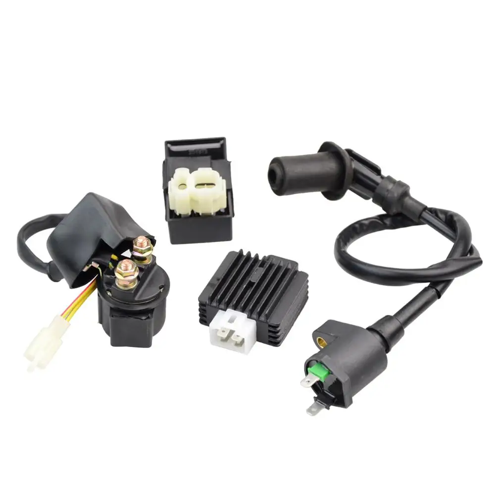 Ignition Coil 6 Pin CDI Solenoid Relay Voltage Regulator for GY6 4 Stroke 50cc 125cc 150cc 139QMA 139QMB ATV S |