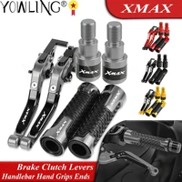 motorcycle accessories brake clutch levers handlebar hand bar grip end for yamaha xmax300 x max300 xmax 300 x max 300 all years