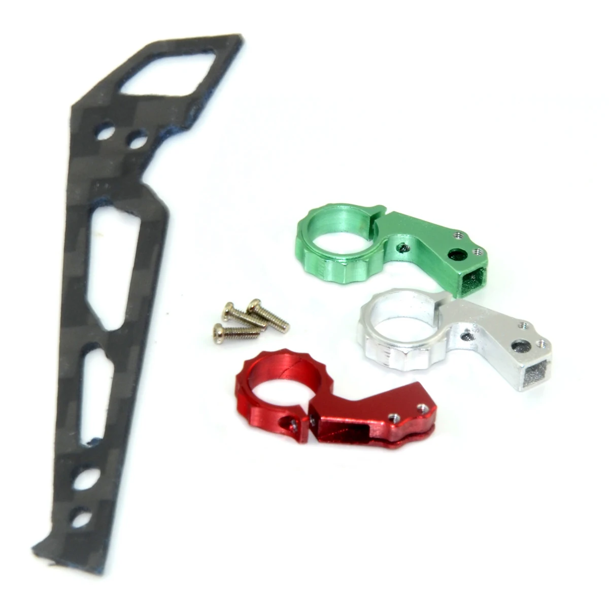 

V977 V930 XKK110 Aluminum Heat Sink Tail Motor Mount Carbon Fiber Rear Wing Stabilizer RC Helicopter Upgrade Parts