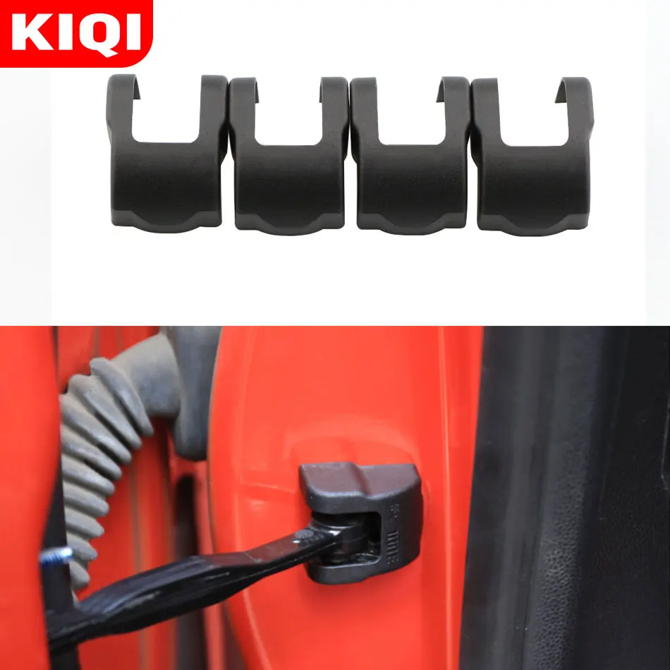 

KIQI ABS 4Pcs/Set Car Door Limiting Stopper Cover for Peugeot 2008 2014 2015 2016 2017 2018 2019 Car Accessories