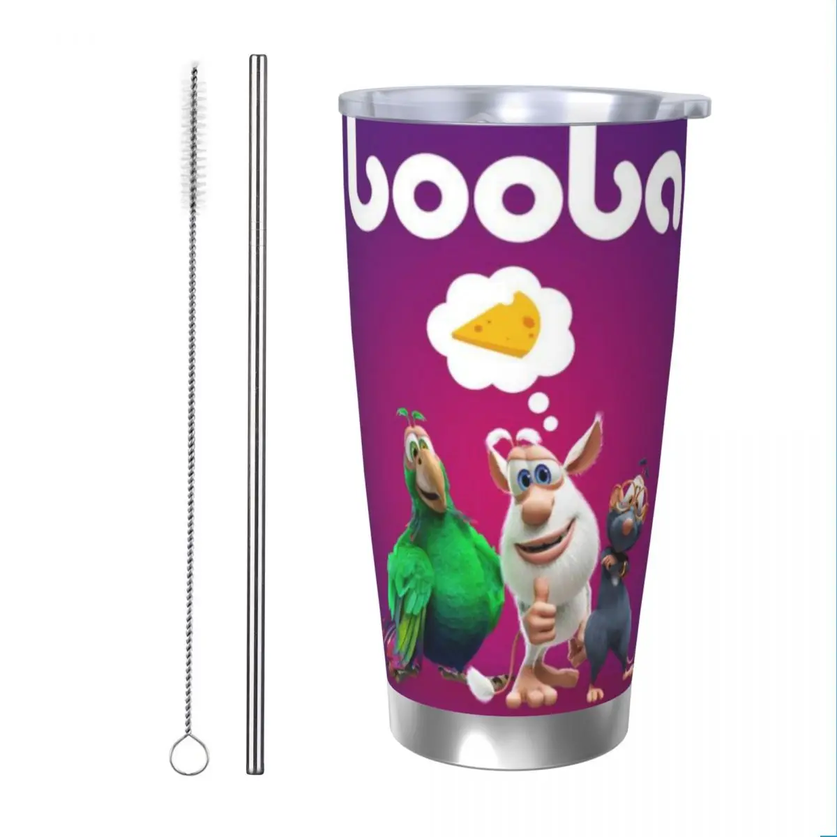 Fourbob-Booba Animation чашка на 20 унций автомобильная кружка большой емкости герметичная