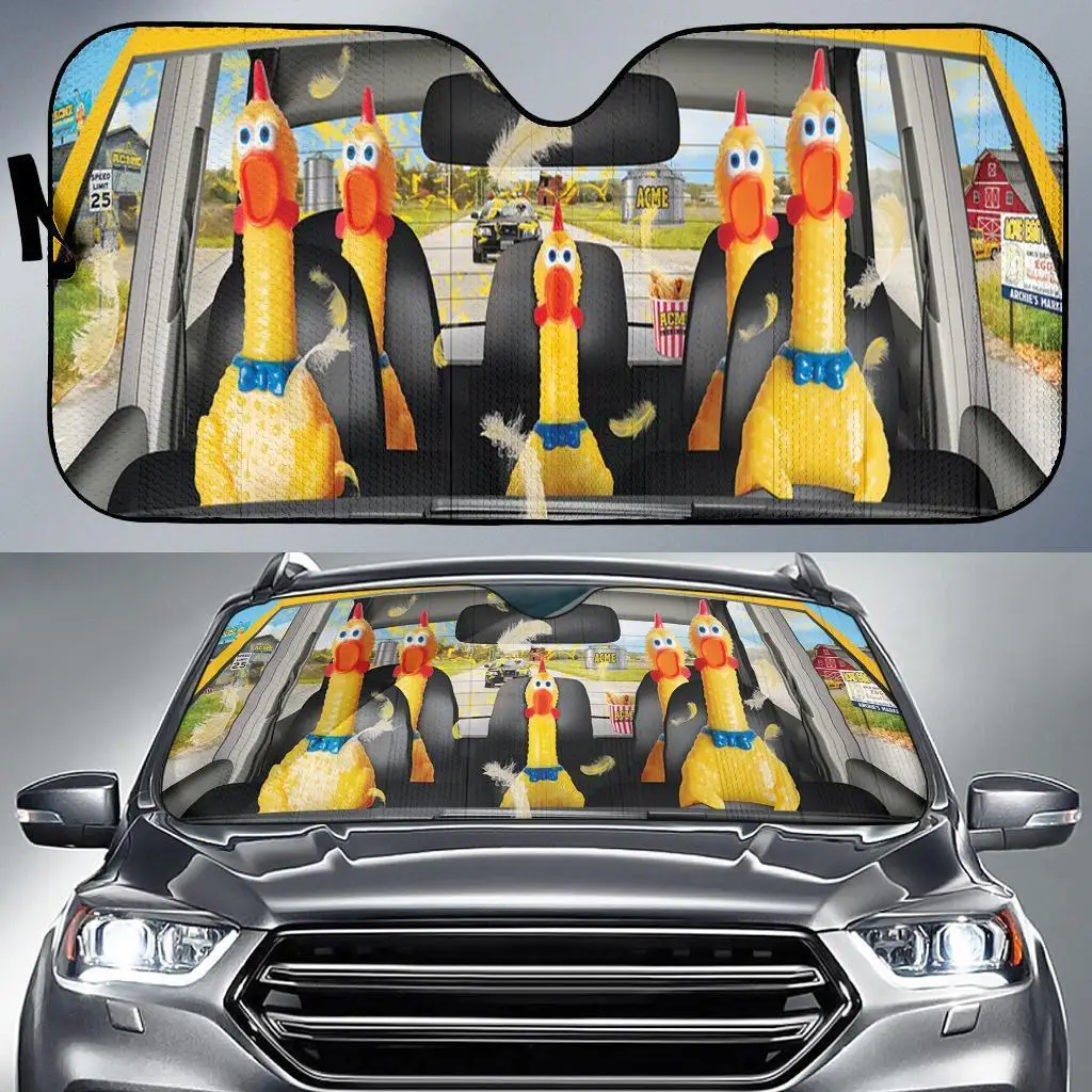 

Chicken Funny Auto Sun Shades