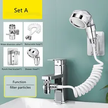 Sink Faucet Sprayer Attachment Hair Rinser Shower Head with Stop Water-Saving Function Washbasin Faucet Nozzle Kitchen Faucets