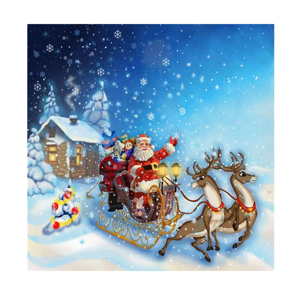 

Painting Christmas Cross Rhinestone Diamond Beads Party Embroidery Diy 5D Supplies Crystal Favor Gift Drawing Kit