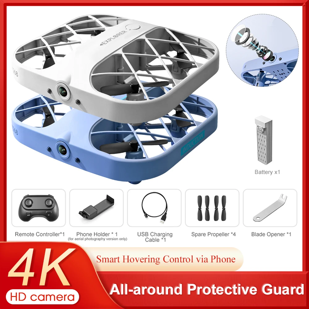 

JJRC H107 Grid Mini Drone Small Quadcopter 4K Profesional FPV Camera Remote Control Quadcopters Aircraft for Kids Birthday Gift