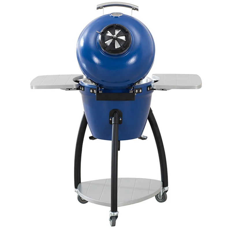 

Mini 16 18 20 inch Steel kamado bbq barbecue grill with rotisserie pizza accessories Tools Parts