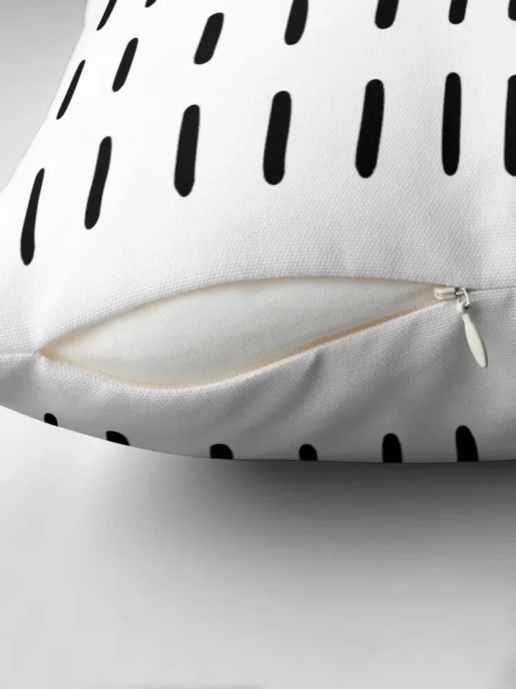 Скандинавская черно-белая подушка ручной росписи скандинавские линии