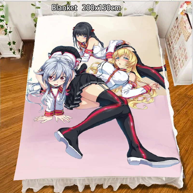 

Anime Fleece Blanket Hybrid x Heart Magias Academy Ataraxia YURISHIA FARANDOLE quilt carpet soft Bedding Accessories 200x150cm