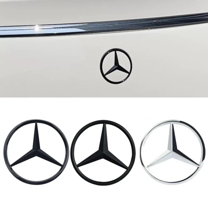 

8cm/9cm/10/10.5cm ABS Car Rear Decal Trunk Emblem Sticker Decoration for S320 W164 W203 W204 W168 C180 E320 A200 CLA CLK CLS ML