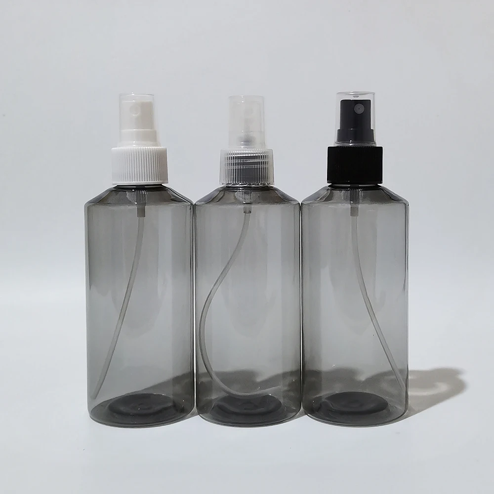 

Пустые пластиковые серые флаконы для жидкости, емкость с распылителем для ПЭТ, распылитель для парфюма, косметическая упаковка, 30 шт., 200 мл