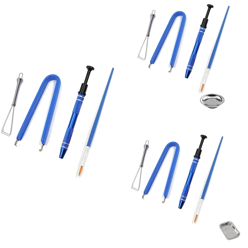 

BEAU-Mechanical Keyboard Switch Lube Brush Switch Holder Puller Tool Kit Oil Tools Tweezer