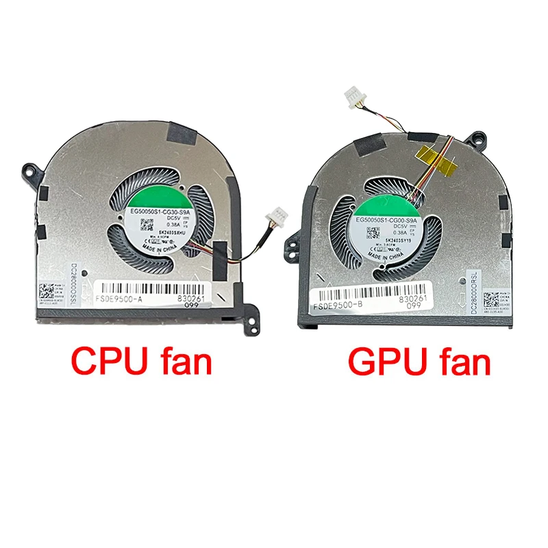 Новый вентилятор охлаждения процессора и графического ноутбука для DELL XPS 15 9500 9510