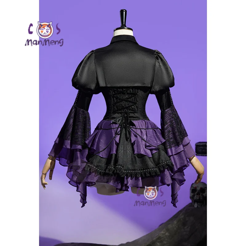 Фото Monster Cos High Elissabat Косплей Костюм Женский Хэллоуин вечерние фантазийная форма платье реквизит носки брошь Лолита сладкий новый комплект №1