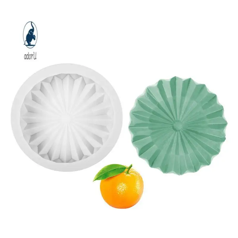 

Lace Mousse Mold Non-stick No Penetration Round Cake Mold Non-toxic Approximately 90g Mousse Silicone Cake Mold Cake Tools