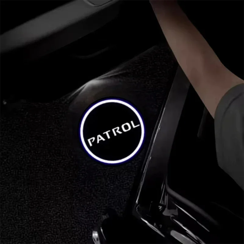 2 шт. светодиодные дверные приветственные огни с логотипом проектора для Nissan Patrol