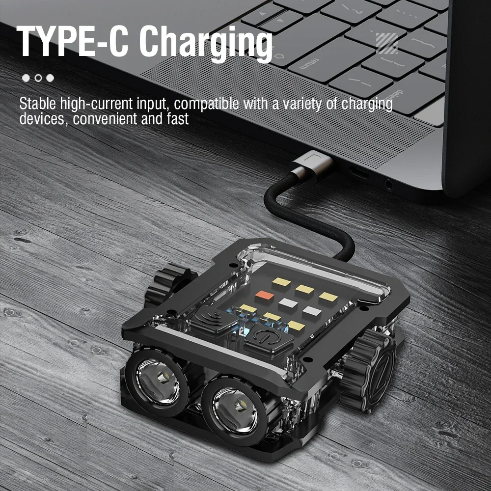 Мини-брелок для ключей вращающийся гироскоп суперъяркий фонарик легкий