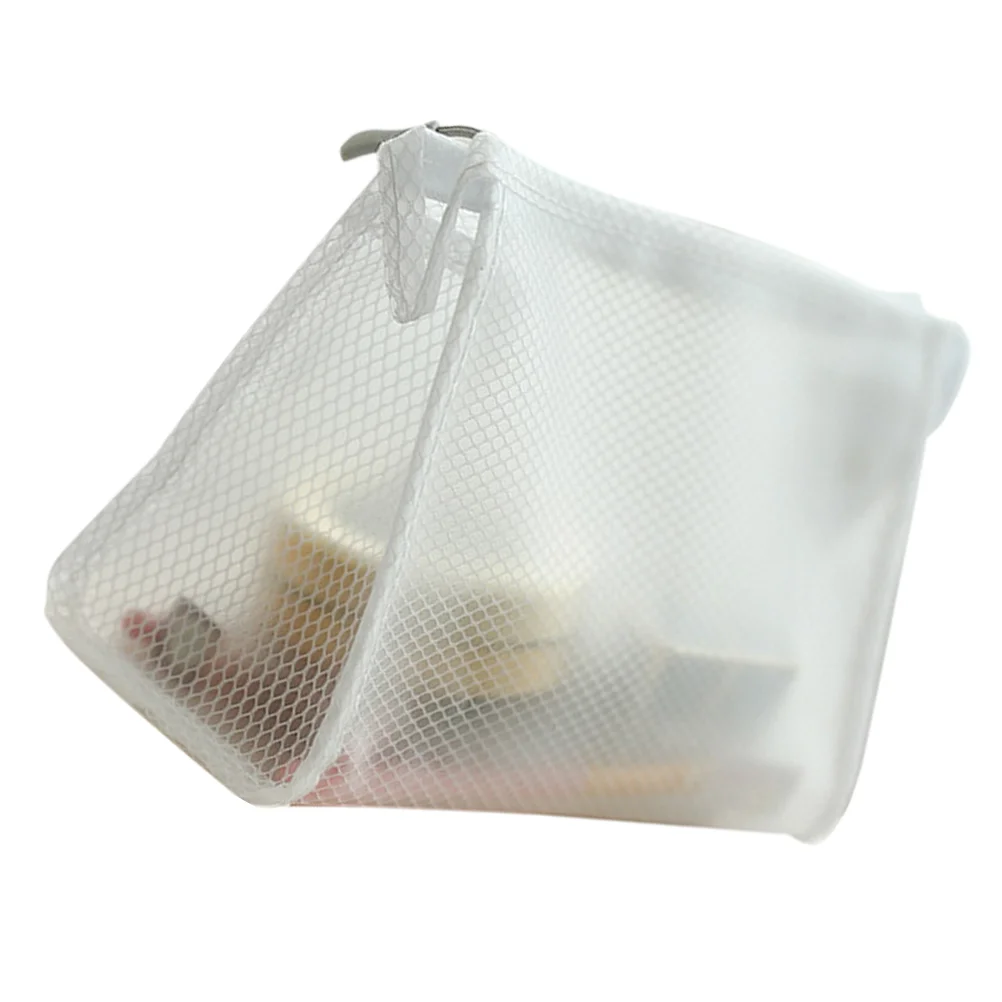 

1PC EVA Waterproof Mesh Makeup Bag Portable Zipper Pouch Washing Bag (Triangle)