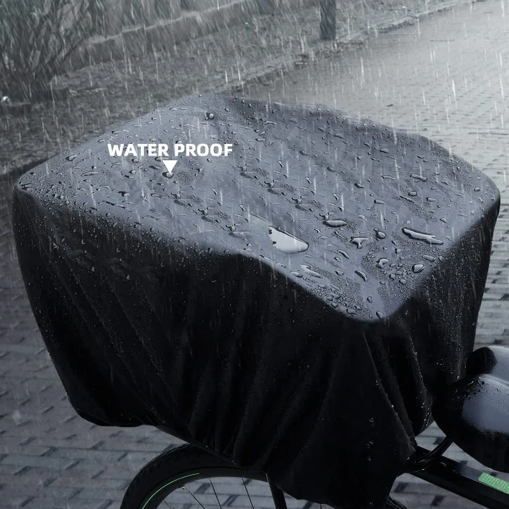 

Bicycle Basket Cover Rain Cover Bike Basket Cover Bicycle Basket Luggage Net 30x30CM Waterproof Cover With Elastic Trips