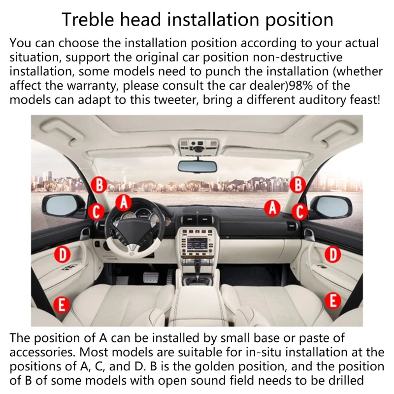 Высокое качество для автомобилей динамик купольный твитер автомобильные