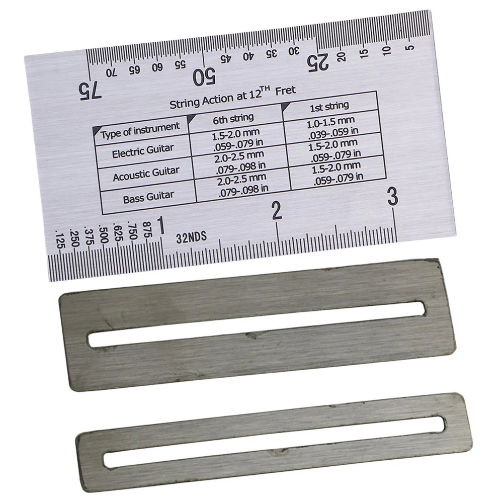 

3Pcs Guitar String High Ruler Product Wire Protection Gasket Fingerboard Repair Maintenance Care Tool Guitar Tool Measuring