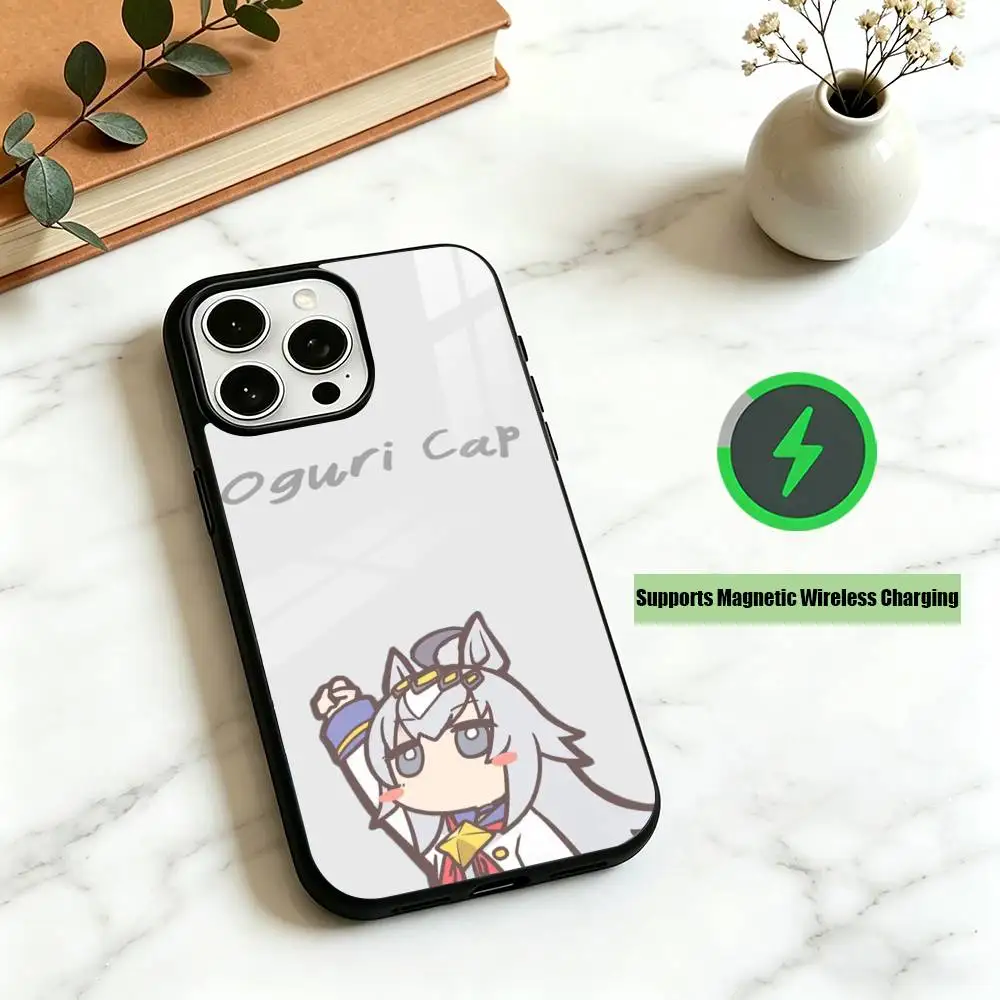 Фото Чехол для телефона O-Oguri Cap Uma Musume Cinderella Gray для iPhone 17, 16, 15, 14, 13, 12 Plus, Pro, совместимый с магнитной беспроводной зарядкой №2