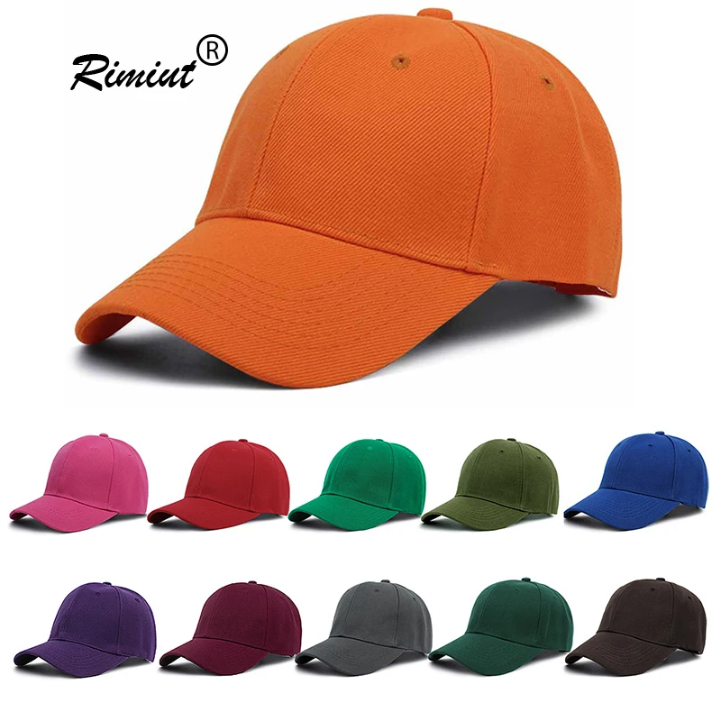 Однотонная Бейсболка унисекс Rimiut для творчества, однотонная бейсболка для брендинга, рекламных мероприятий, кепки из полиэстера