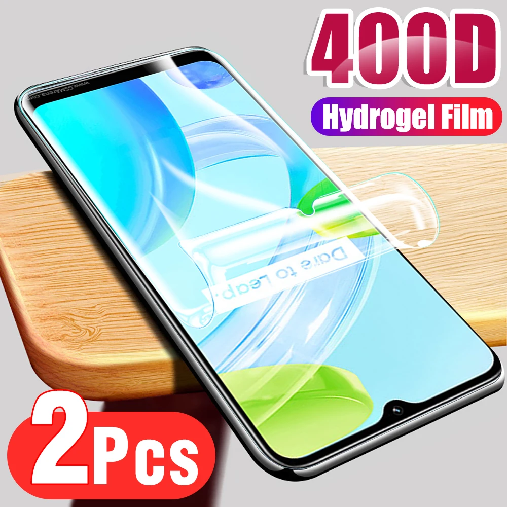 

2PCS Full Coverage Hydrogel Film For Realme c30 Protective Film Realmec30 realmi c30 4G Smartphone Screen Protector HD 6.5inches