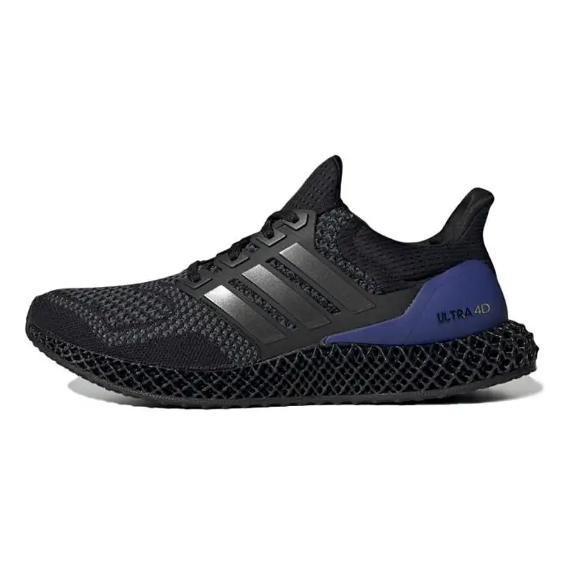 adidas Ultra 4D Черные Фиолетовые Кроссовки FW7089
