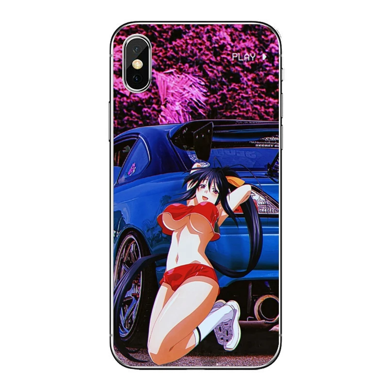 Ультратонкий чехол для телефона с аниме девушкой JDM спортивный автомобиль Дрифт