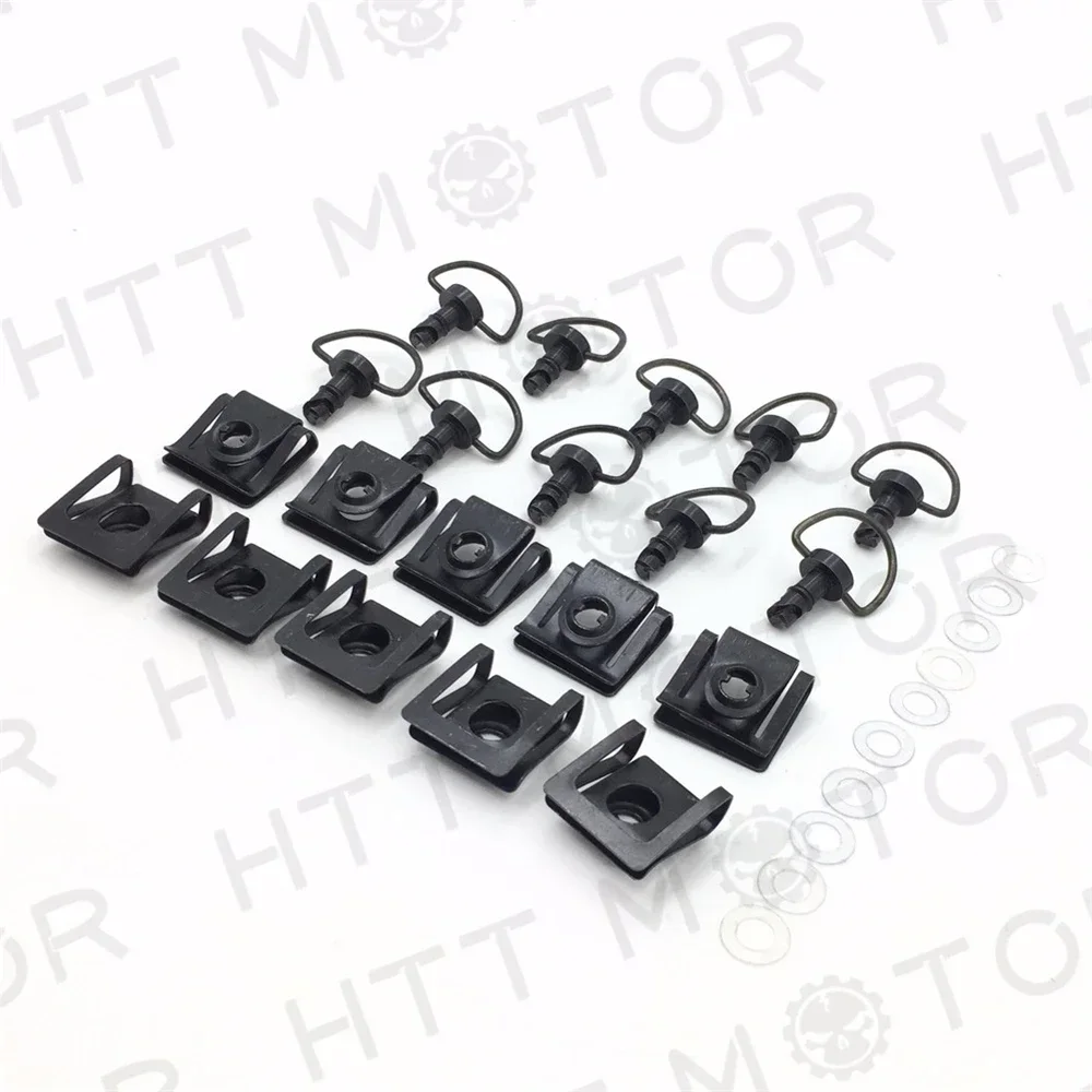 

Запчасти для мотоциклов Dzus 15 мм черные быстросъемные крепежные болты Обтекатели шпильки четверть поворота + зажимы 10 шт.