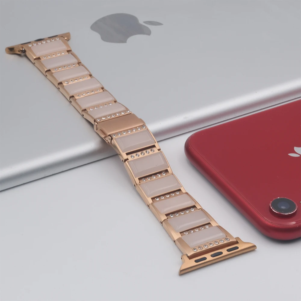 Jewerly Strap for Apple Watch 49mm 45mm 41mm 44mm 42mm 40mm 38mm Diamond Loop Bracelet Wristband for iWatch Series Ultra 87654SE