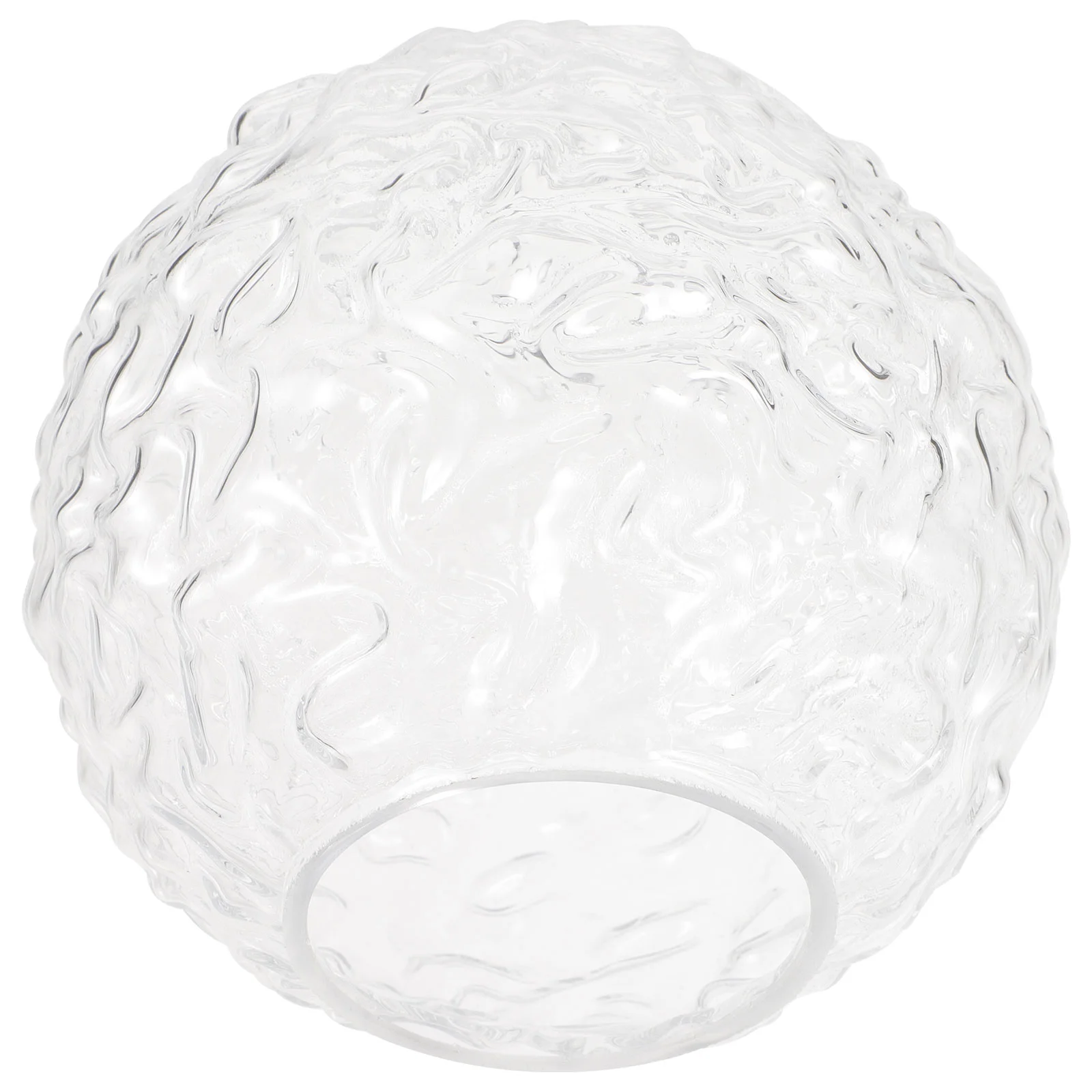 

Круглая Люстра, стеклянный абажур с орнаментом, полностью бронзовая, 14x14 см, прозрачная, искусственная, простая, Современная