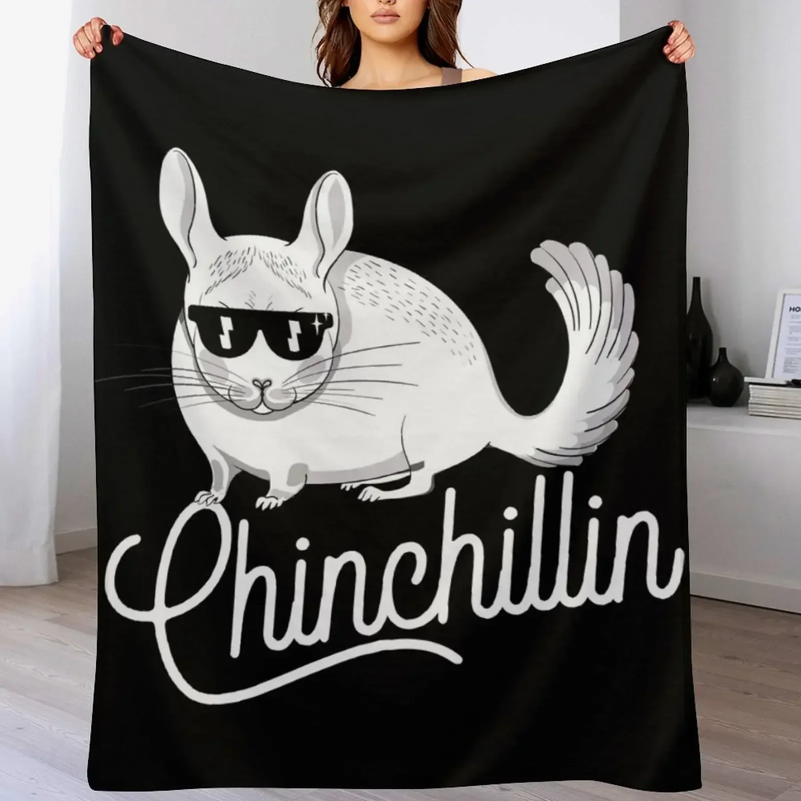 Одеяло для любителей животных chinchilla chinchillin Большие Рождественские декоративные